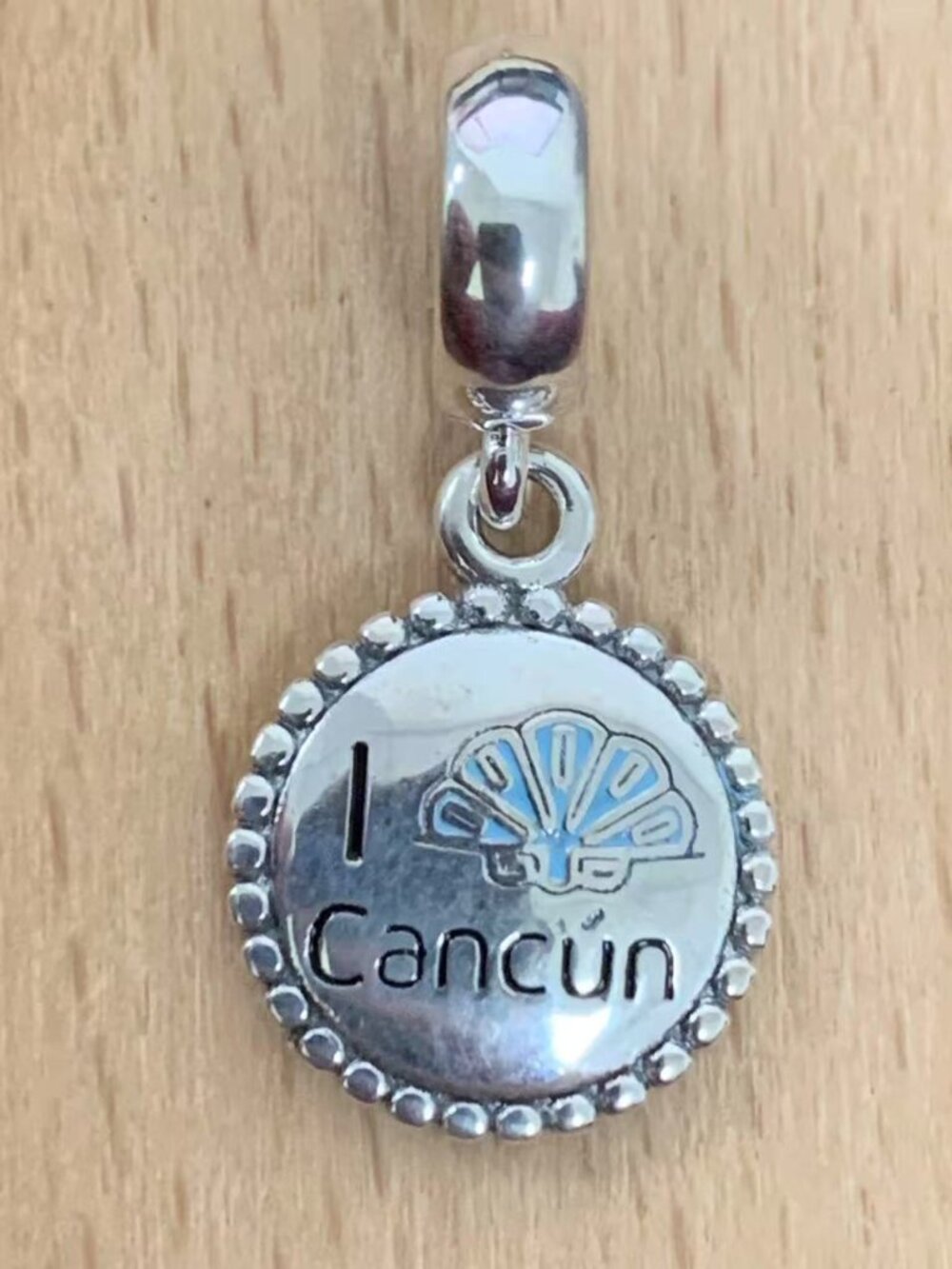 Pandora I Love Cancun Exclusive Charm, S925 Silver Jewelry Bracelets